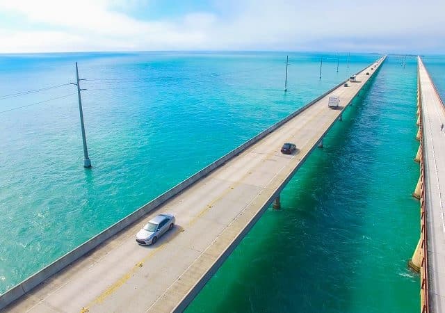 Viagem de carro de Miami a Ilha Key West