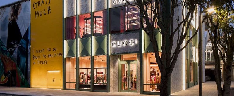 Lojas Gucci em Miami e Orlando - 2021