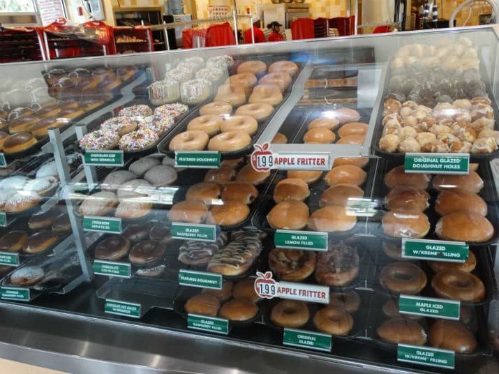 Krispy Kreme em Miami: fábrica de rosquinhas donuts
