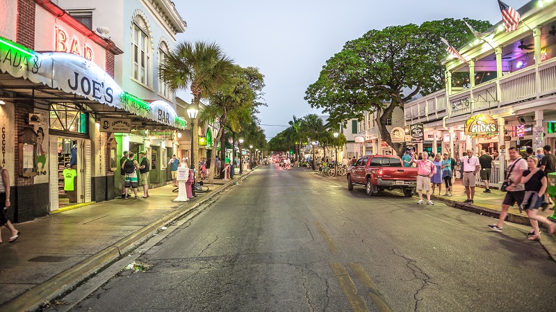 Duval Street em Key West 