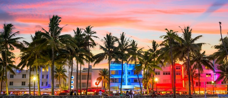 Ocean Drive em South Beach Miami
