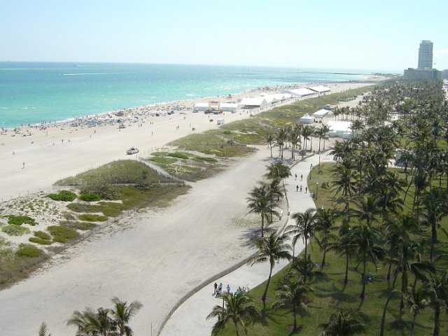 Lummus Park em Miami: Praia e parque em Miami Beach