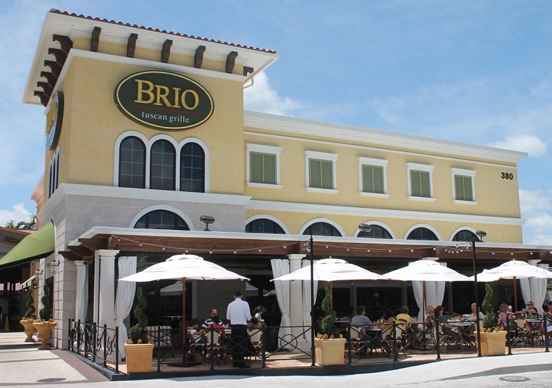 Restaurante Brio Tucan Grill no Shopping The Falls em Miami