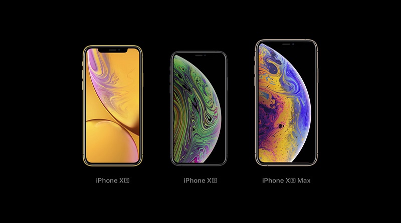 iPhones XR, XS e XS Max