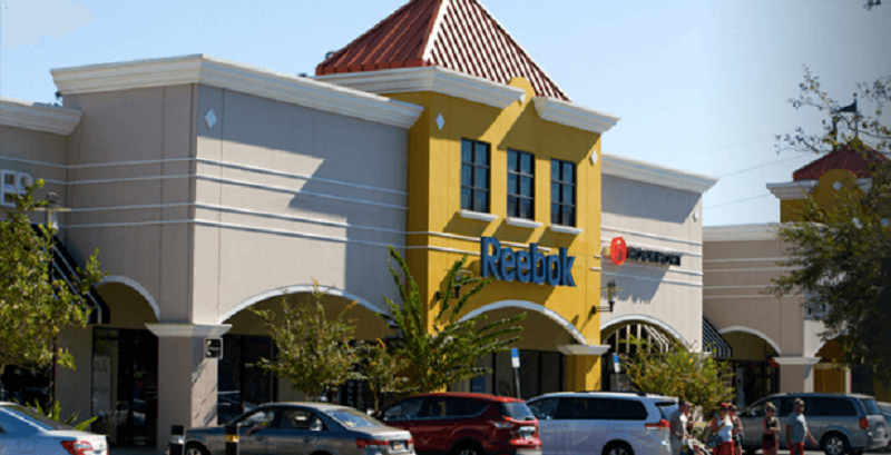 Loja Reebok no outlet The Lake Buena Vista Factory Stores em Orlando