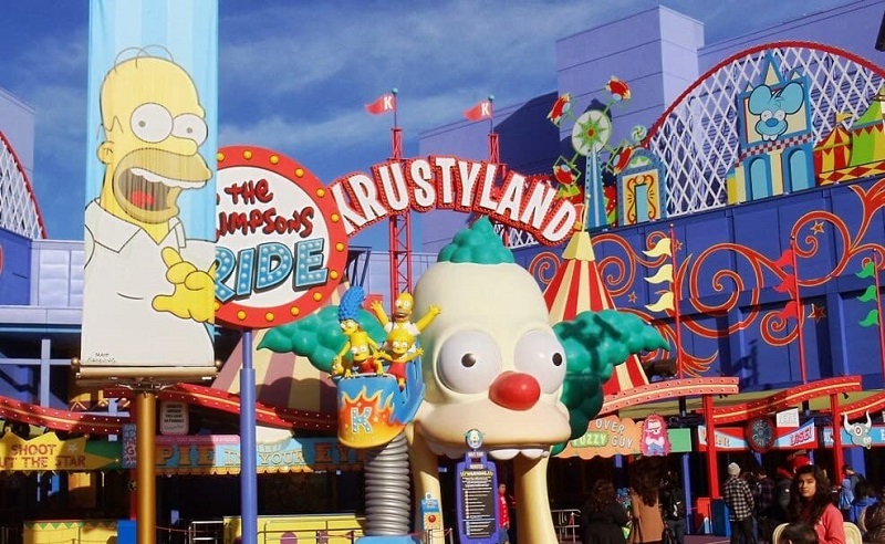 O incrível brinquedo dos Simpsons em Orlando no Universal Studios